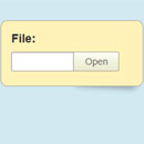       (input type=file)   jquery, css3  PHP