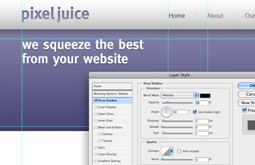 заголовки в шапке