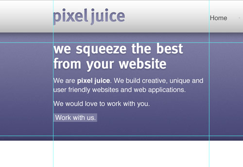 наполяняем шапку контентом