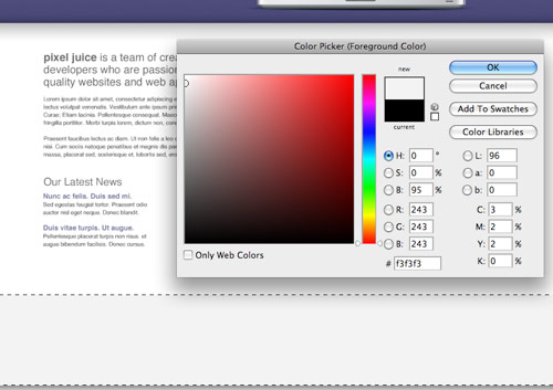 цвет футера