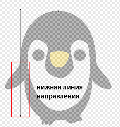нижняя линии направления