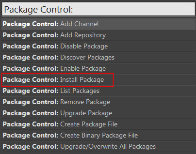 Не работает Install в Package Control