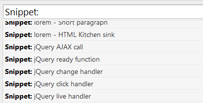 снипеты для jQuery