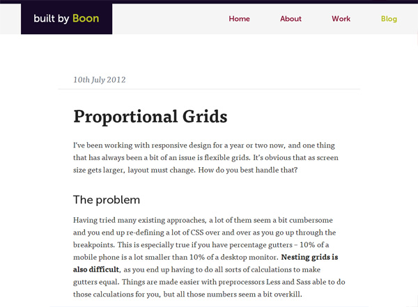  css  Proportional Grids